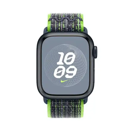 Apple Watch 41mm Bright Green/Blue Nike Sport Loop