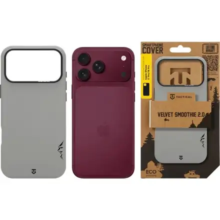 Tactical MagForce Velvet Smoothie 2.0 Kryt Apple iPhone 18 Pro/17 Pro šedá