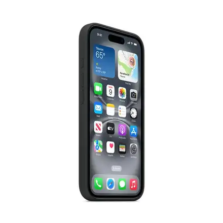 iPhone 16 Silicone Case with MagSafe - Black