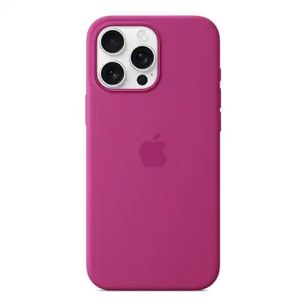 iPhone 16 Pro Max Silicone Case with MagSafe - Fuchsia