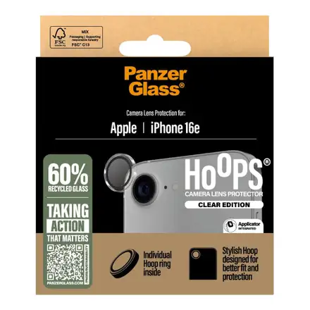 PanzerGlass ochranné sklo Hoops pre iPhone 17e/16e - Clear