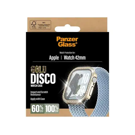 PanzerGlass ochranné sko Disco pre Apple Watch 10/11 42mm - Bing Gold