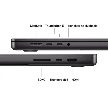 MacBook Pro 16" Apple M5 Pro 18C CPU 20C GPU 24GB 1TB Kozmický čierny SK