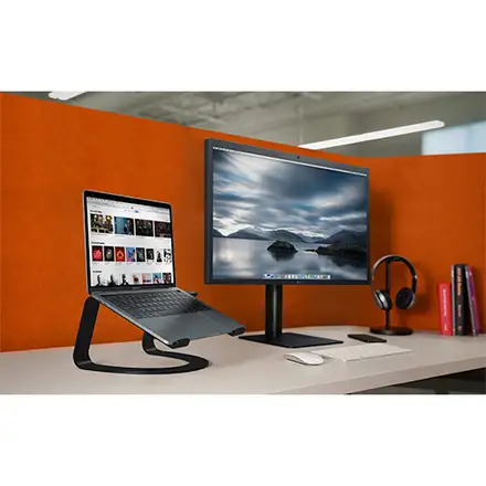 TwelveSouth stojan Curve pre MacBook - Matte Black Aluminium