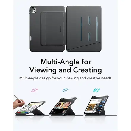 ESR puzdro Flip Magnetic Case pre iPad Air 13" M2/M3 - Black
