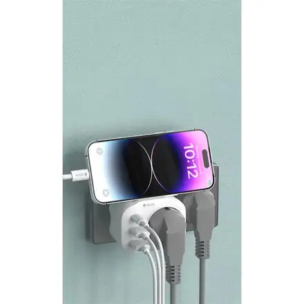 Devia sieťová nabíjačka Smart Series 2A+C PD 20W Auto Power Socket - White
