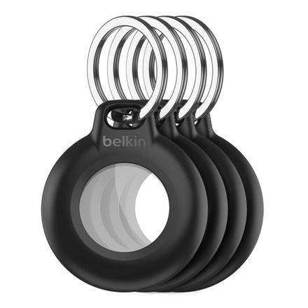 Belkin puzdro Waterproof Secure Holder with Key Ring pre AirTag 4-pack - Black