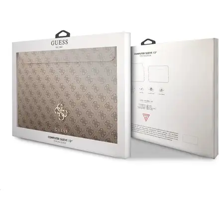 Guess PU 4G Metal Logo Púzdo na MacBook 13" hnedé