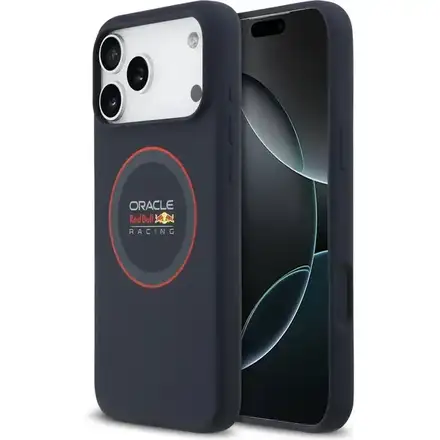Red Bull Silicone Red Ring MagSafe Zadný Kryt pre iPhone 17 Pro Max modrý