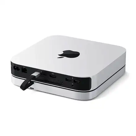 Satechi USB-C Stand & Hub pre Mac Mini/Studio with NVMe SSD enclosure - Silver