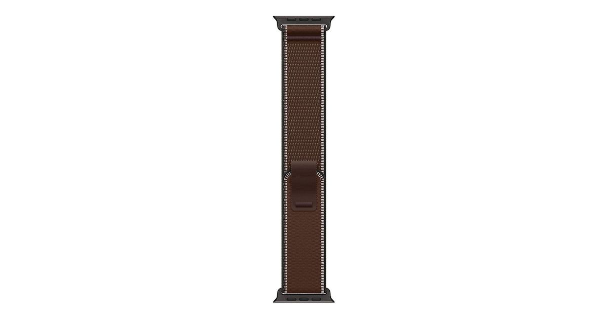 Apple Watch 49mm Dark Umber Trail Loop - M/L - Black Titanium Finish