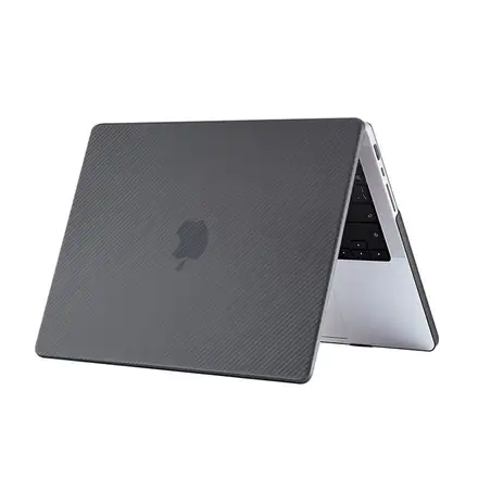 Devia kryt Carbon Fiber Hard Jacket pre Macbook Pro 16" M1/M2/M3/M4 - Matt Black