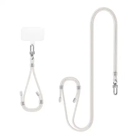 Spigen Cross Body Strap + Wrist Strap - Pearl White