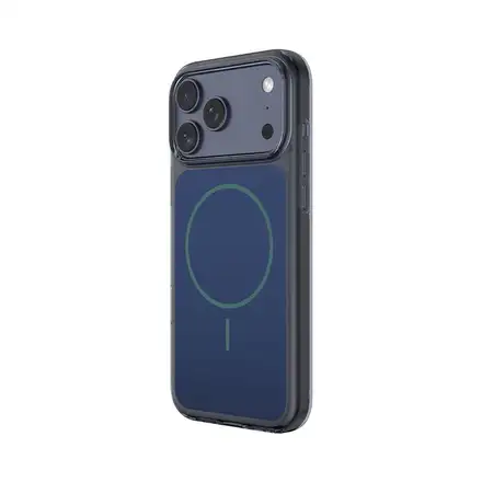 Comma kryt Crystal Shield Magnetic Case pre iPhone 17 Pro - Translucent Blue