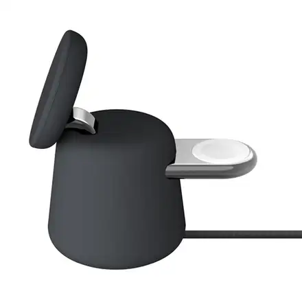 Belkin Boost Charge Pro 2-in-1 Wireless Charging Dock with Magsafe 15W - Charcoal