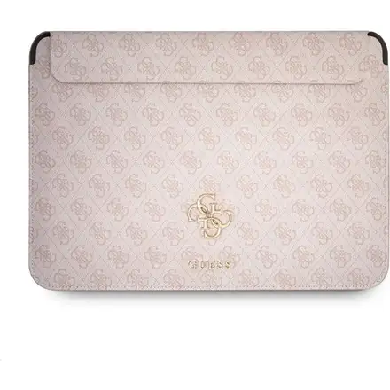 Guess PU 4G Metal Logo Púzdro na MacBook 13" ružové