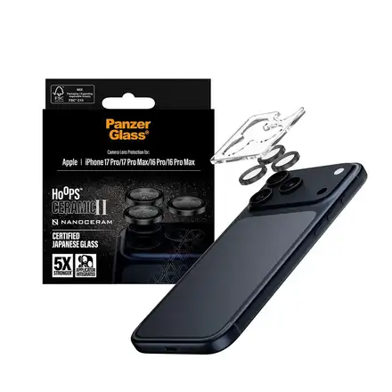 PanzerGlass ochranné sklo Hoops pre iPhone 17 Pro/17 Pro Max - Ceramic II