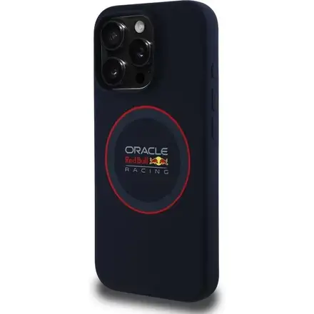 Red Bull Silicone Red Ring MagSafe Zadný Kryt pre iPhone 16 Pro Max modrý