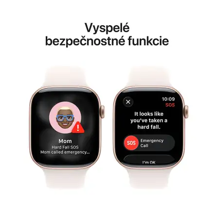Apple Watch Series 11 GPS + Cellular 42mm Ružový zlatý hliník so svetlo ružovým športovým remienkom - M/L