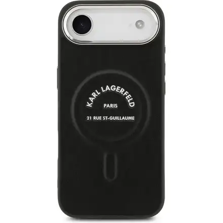 Karl Lagerfeld PU RSG Logo MagSafe kryt iPhone Air čierny