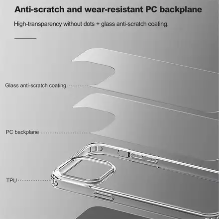 Devia kryt Shark Series Shockproof Case pre iPhone 14 - Clear