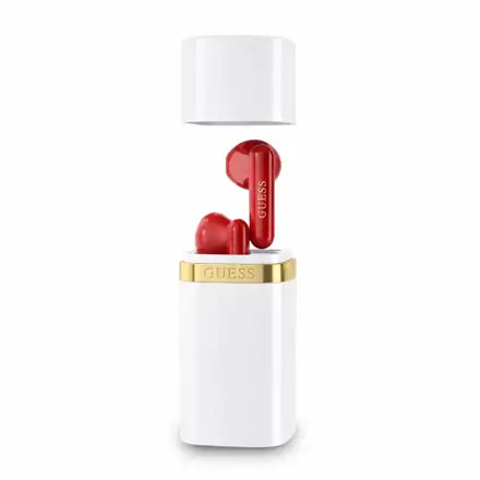 Guess Lipstick Shape TWS Bezdrôtové Slúchadlá biele