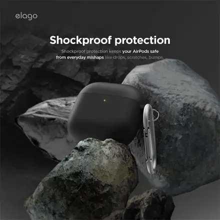 Elago puzdro Liquid Hybrid Hang Case pre Airpods 4/5 - Black