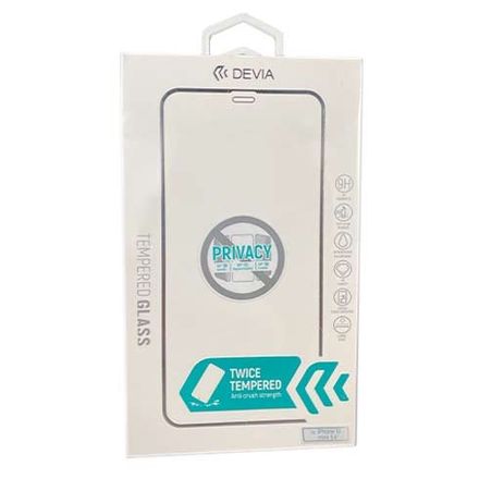 Devia ochranné sklo Real Series Privacy pre iPhone 12 mini - Black Frame