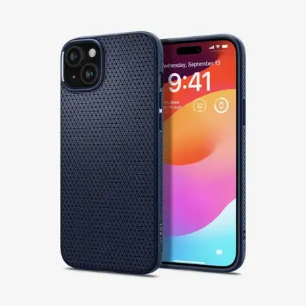 Spigen kryt Liquid Air pre iPhone 15 - Navy Blue