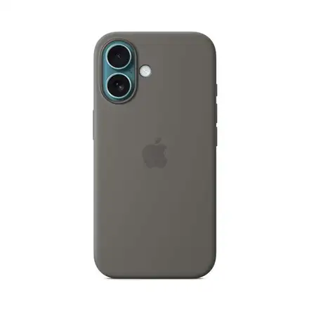 iPhone 16 Silicone Case with MagSafe - Stone Gray