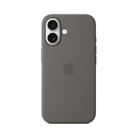 iPhone 16 Silicone Case with MagSafe - Stone Gray
