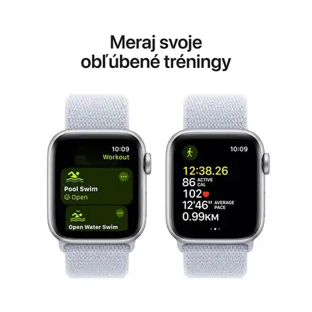 Apple Watch SE 2 GPS 44mm puzdro zo strieborného hliníka *Trieda B*