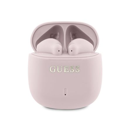 Guess Printed Classic Logo TWS Bezdrôtové Slúchadlá ružové