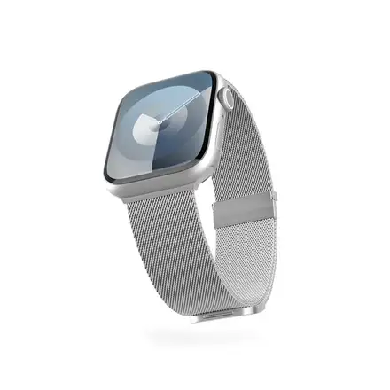 Epico Watch Strap Milanese+ 38/40/41/42 mm - striebrorná