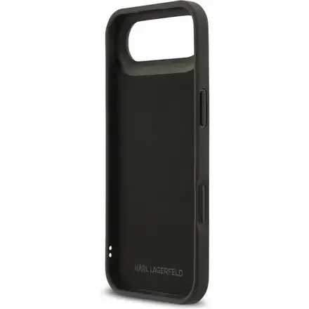Karl Lagerfeld 3D Rubber Karl and Choupette kryt iPhone Air čierny