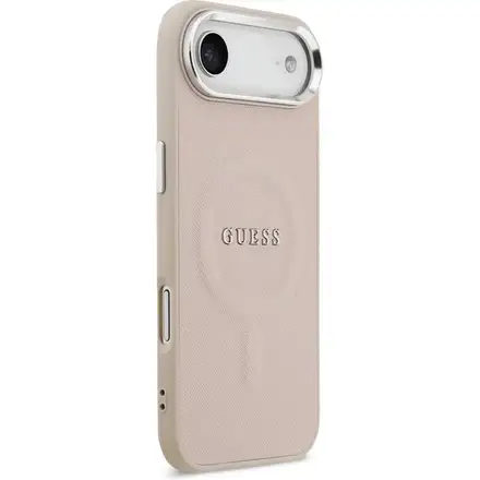 Guess PU Saffiano MagSafe kryt iPhone Air ružový
