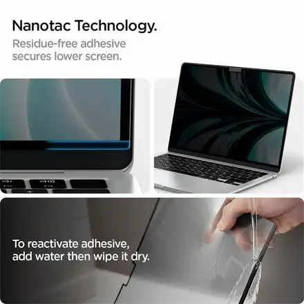 Spigen Screen Protector Safe View Privacy pre Macbook Air 13" M2/M3/M4