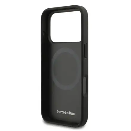Mercedes Leather The Move MagSafe Zadný Kryt pre iPhone 17 Pro čierny