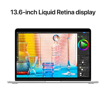 MacBook Air 13" M2 8C CPU 8C GPU 8/256 GB strieborná CZ *Použitý s DPH - Trieda C*