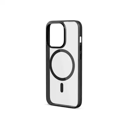 iStores by Epico Hero Magnetic - MagSafe Compatible Case iPhone 15 Pro - transparentne čierny