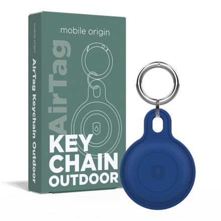 Mobile Origin puzdro Outdoor KeyChain pre Apple Airtag - Blue