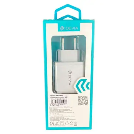 Devia sieťová nabíjačka Extreme Speed PD+2.4A 2 ports - White