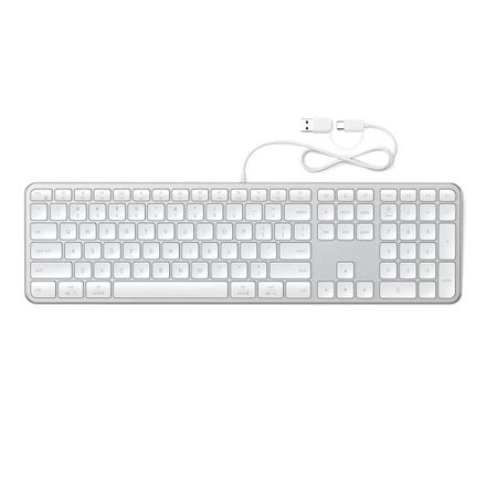 Satechi klávesnica Slim LX3 Wired Keyboard - Silver