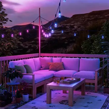 Nanoleaf Matter Smart Multicolor Outdoor String Lights Smarter Kit 15m