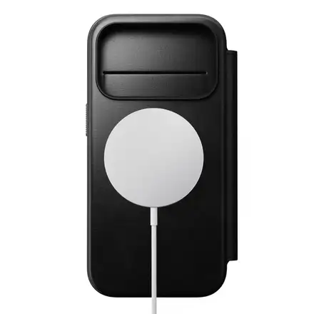 Nomad puzdro Modern Leather Folio Magsafe Horween pre iPhone 17 Pro - Black