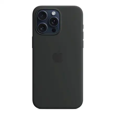 iPhone 15 Pro Max Silicone Case with MagSafe - Black