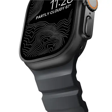 Nomad remienok Rocky Point Band pre Apple Watch 46/49mm - Storm/Black