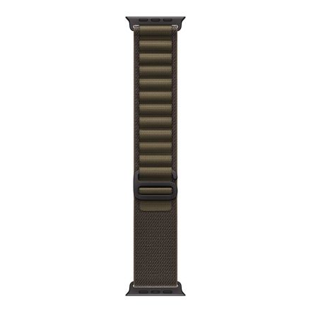 Apple Watch 49mm Dark Olive Alpine Loop - Large - Black Titanium Finish