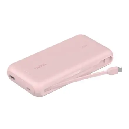 Belkin Boost Charge Powerbank 20K with Integrated Cable - Pink