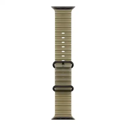 Apple Watch 49mm Translucent Kelp Ocean Band - Black Titanium Finish